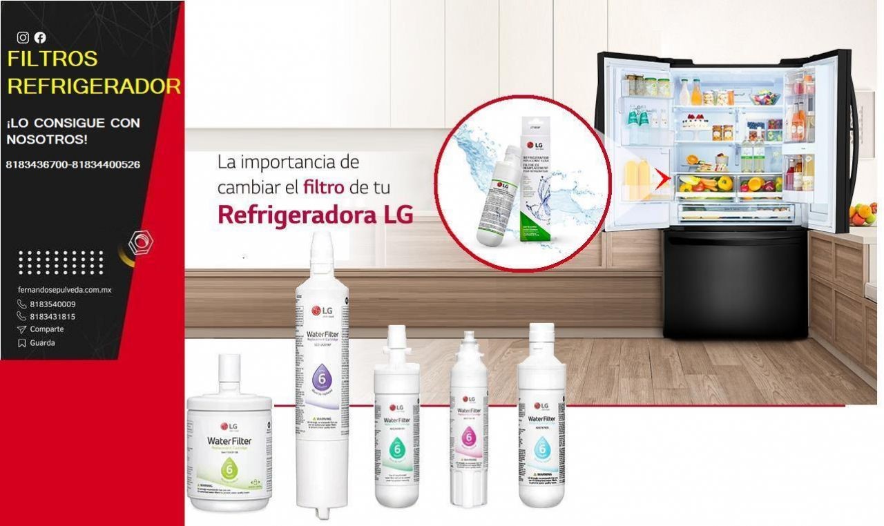 ¿Como cambiar un filtro de refrigerador LG?