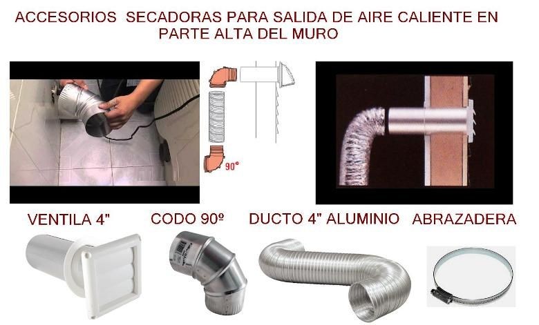 INSTALACIÓN DE DUCTOS DE SECADORA EN PARTE ALTA DE MURO