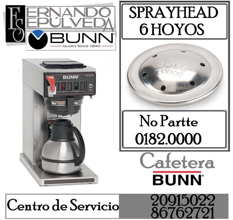 Rociador de 6 Hoyos de Cafetera BUNN