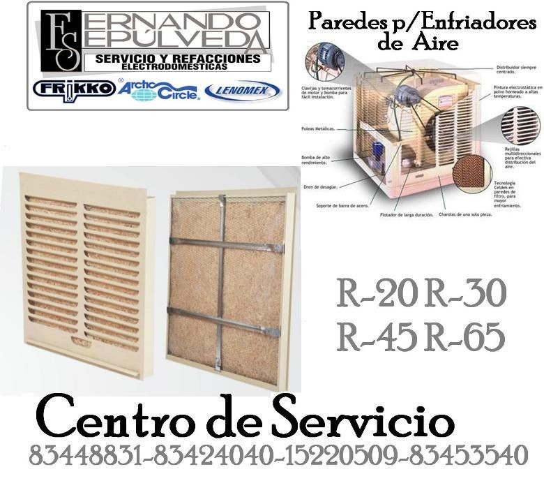 Paredes de Enfriador de Aire o Aire Lavado
