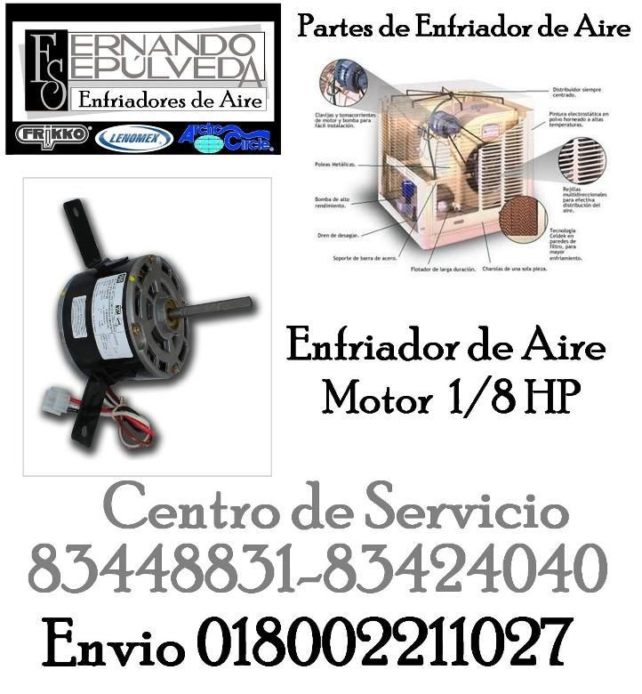 Motor 1/8 de Aire Lavado o Enfriador de Aire