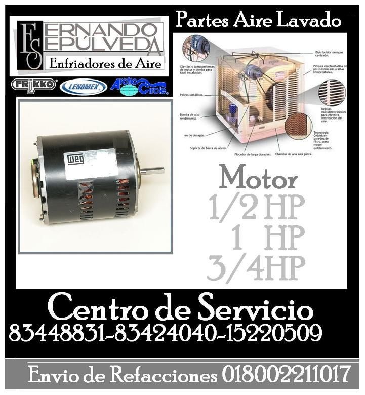 Motor de Aire Lavado o Enfriador de Aire