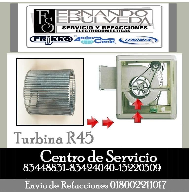 Turbina R-45 Aire Lavado, Evaporativo o Enfriador de Aire