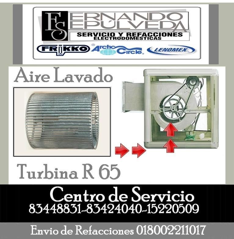 Turbina R65, R-65 Aire Lavado, Evaporativo o Enfriador de Aire
