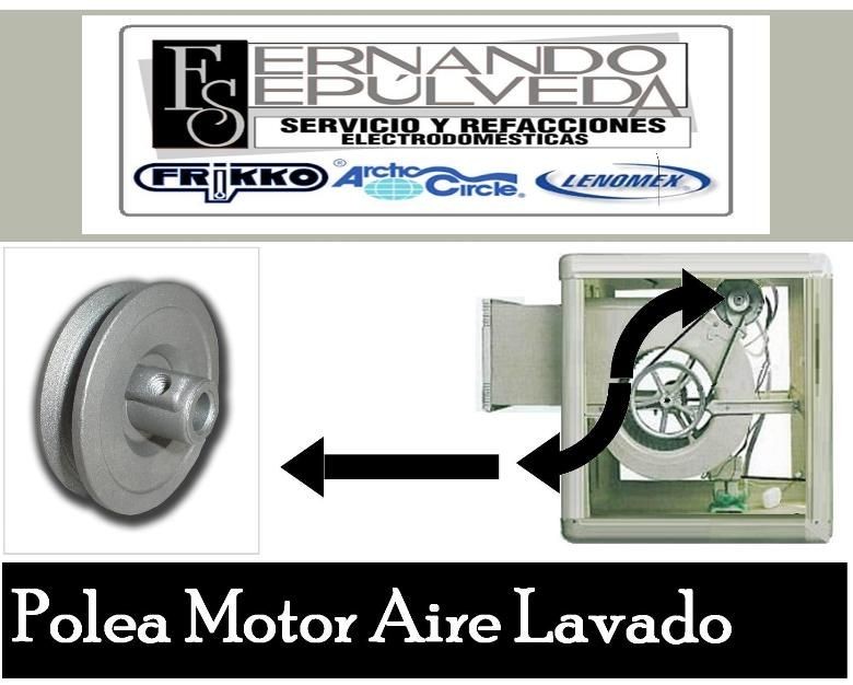 Polea Motor para Aire Lavado, Evaporativo o Enfriador de Agua