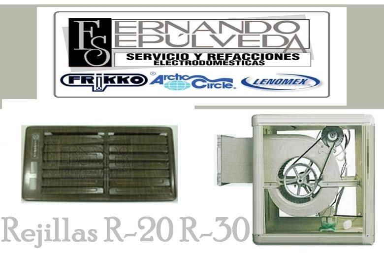 Rejilla R20 R30 Aire lavado, Evaporativo o Enfriador de Aire