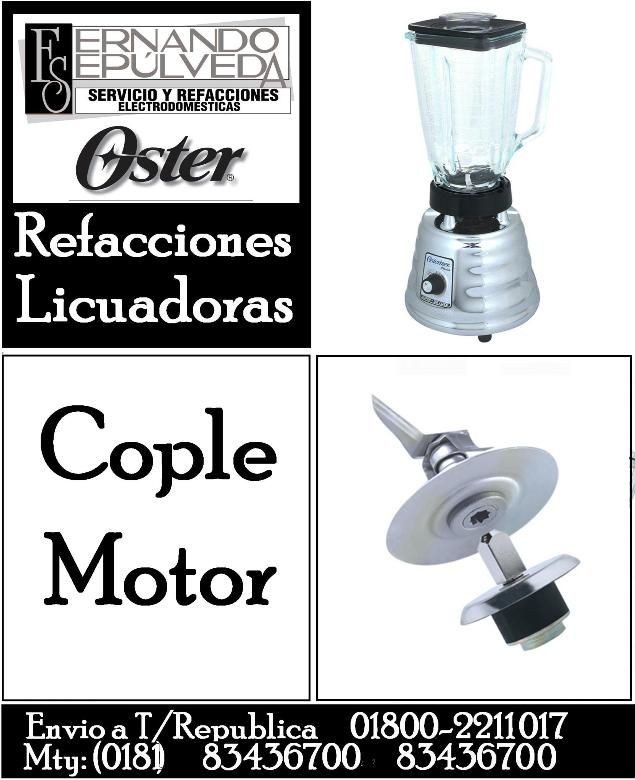 Sugerencias al cambiar el coplee y aspas Osterizer