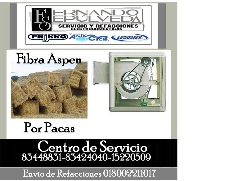 Pacas de Fibra Aspen o Pacas de Paja.