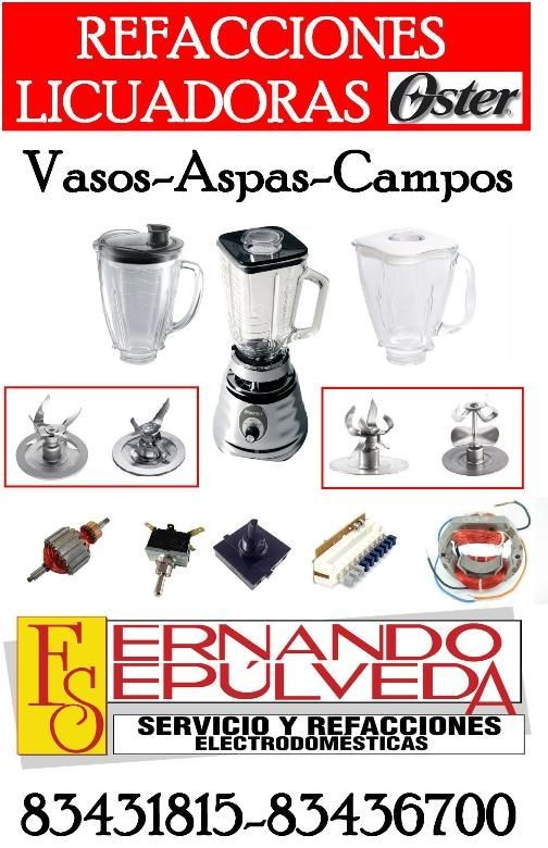 REFACCIONES Y REPARACIONES DE LICUADORAS OSTER