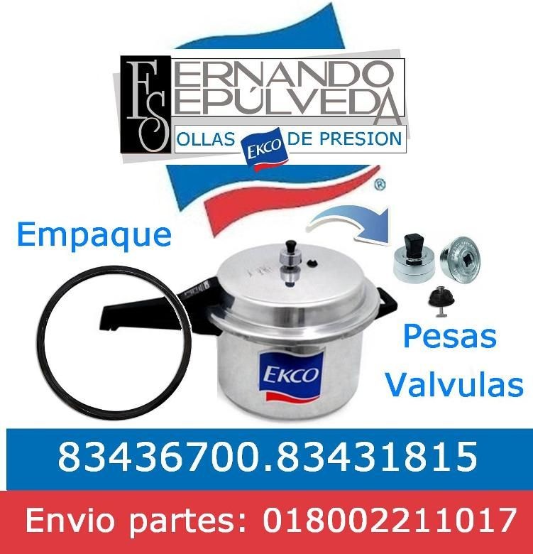 Partes de la olla express o presion