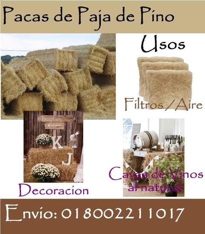 Pacas de Fibra o Paja Aspen