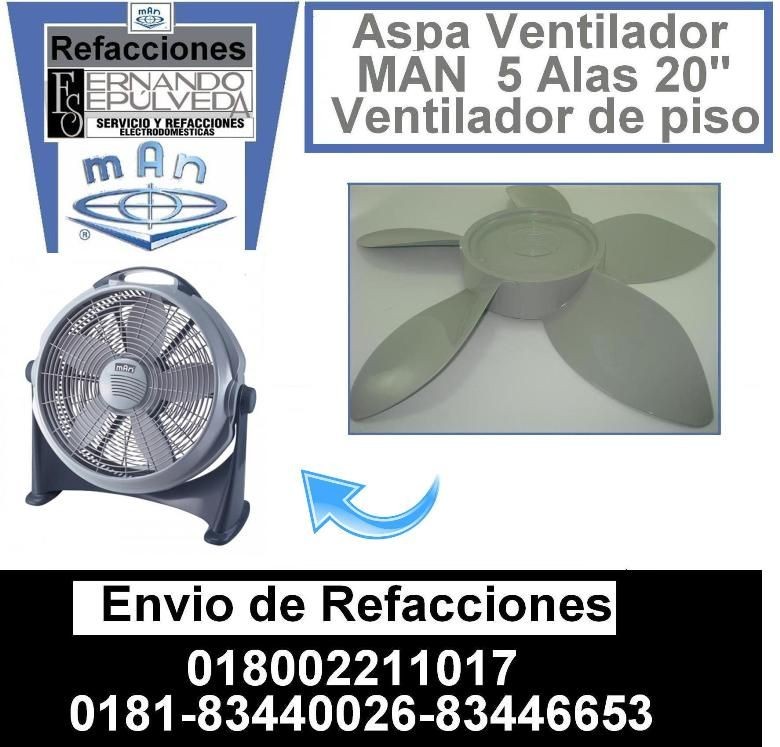 ASPAS VENTILADOR O ABANICO MAN 20" DE PISO