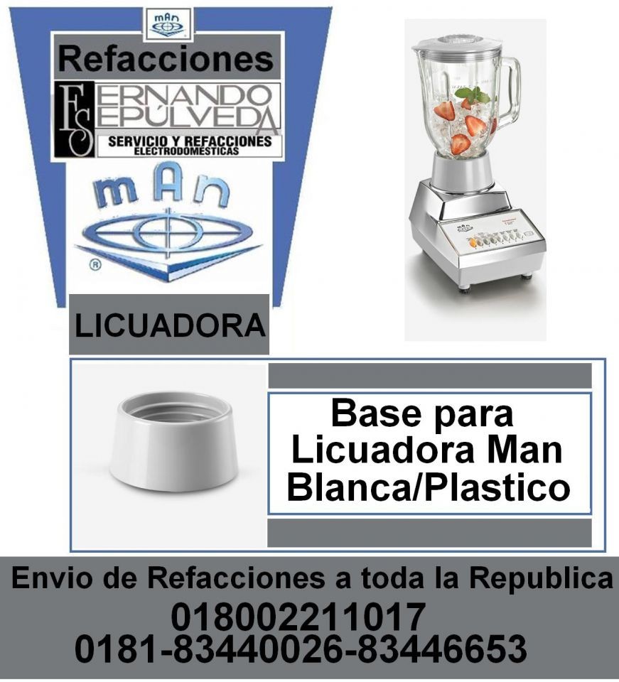 BASE BLANCA DEL VASO DE LICUADORA MAN