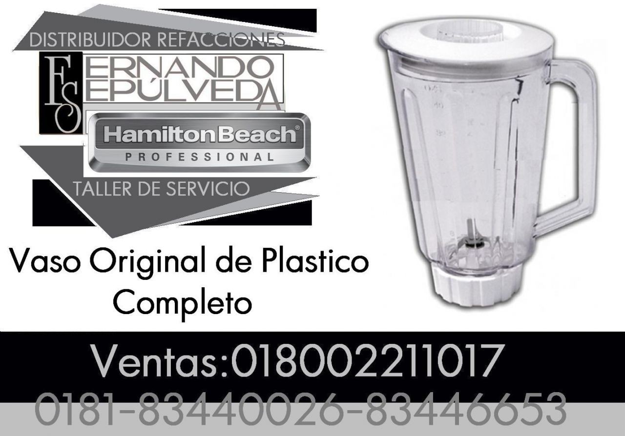 VASO COMPLETO PARA LICUADORA HAMILTON BEACH