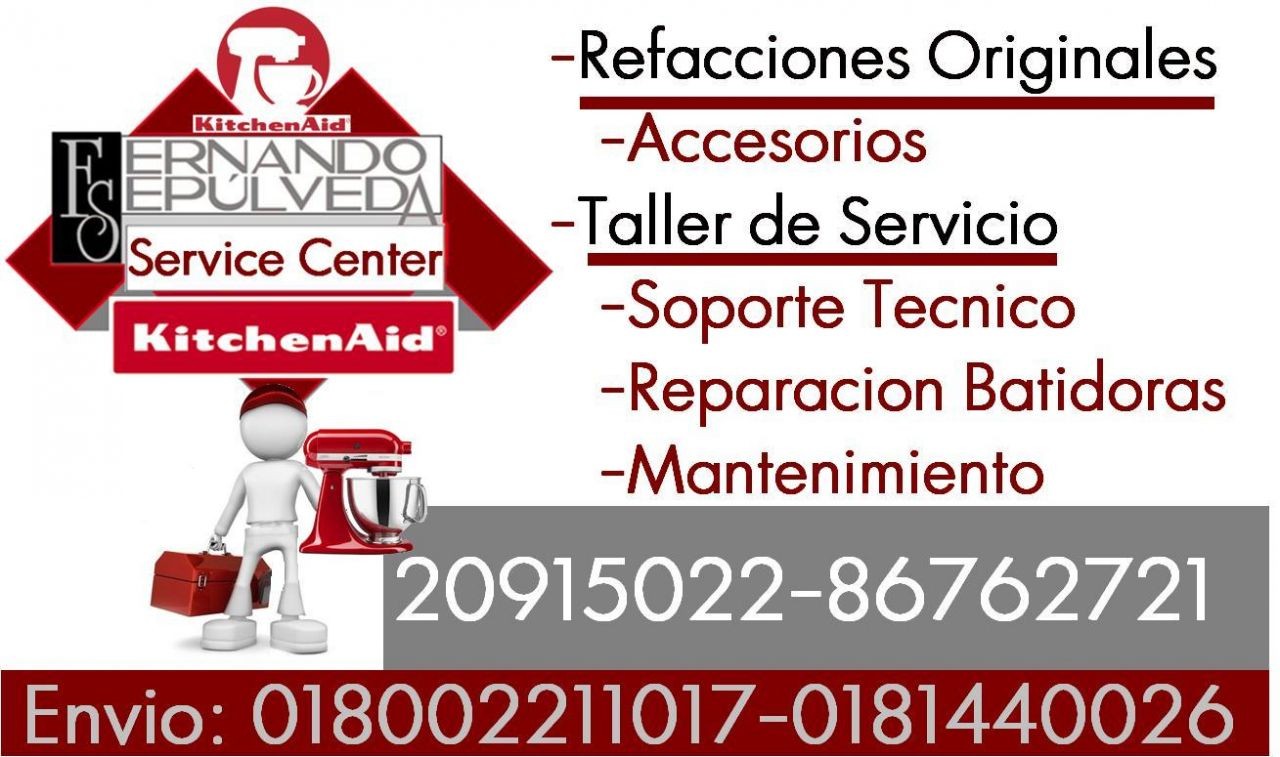TALLER DE SERVICIO  DE BATIDORAS KITCHENAID