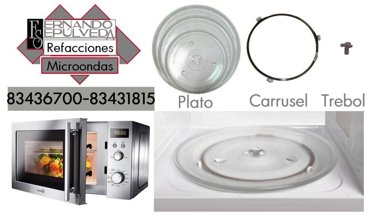 PLATO DE CRISTAL PARA MICROONDAS