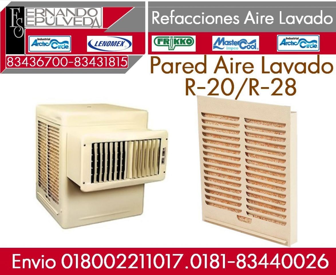 PAREDES R-20 PARA AIRE LAVADO O ENFRIADOR DE VENTANA