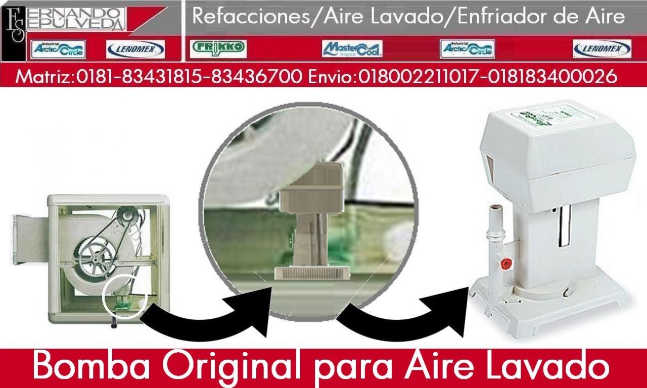 BOMBA PARA AIRE LAVADO O ENFRIADOR DE AIRE
