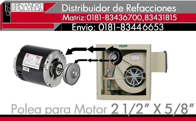 POLEA MOTOR PARA AIRE LAVADO O ENFRIADOR DE AIRE R30-R38