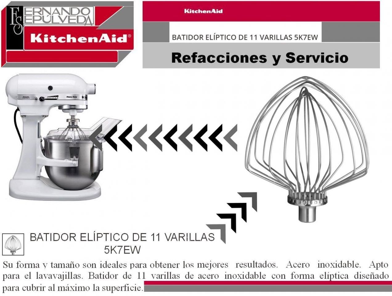 Batidor de 6 Varillas 5K7EW