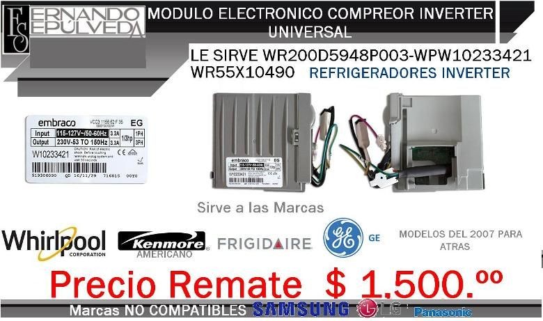 FUNCION DE LA TARJETA INVERTER, BOX INVERTER DE REFRIGERADOR GE