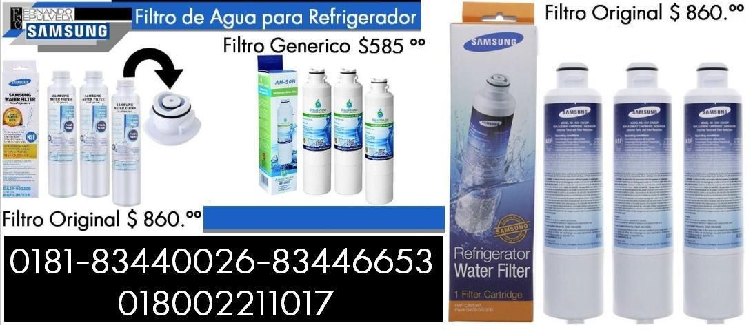 Filtro de Agua para Refrigerador Samsung.