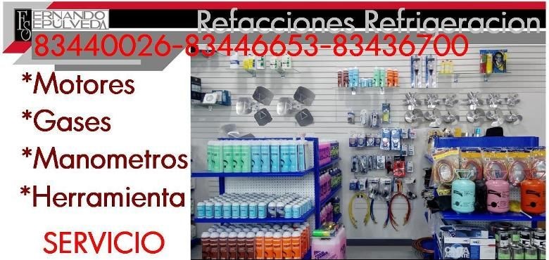 Refacciones Refrigeración Comercial e Industrial
