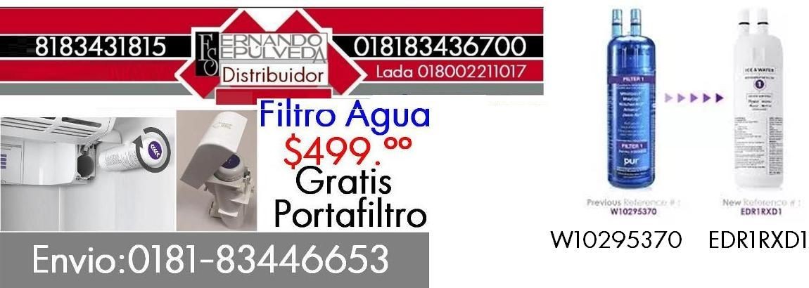 FILTRO PURIFICADOR DE AGUA PARA REFRIGERADOR WHIRLPOOL