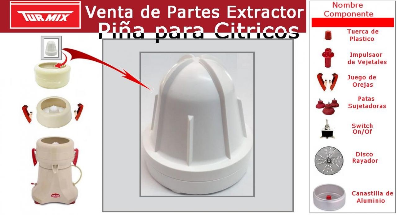 Piña para Cítricos del Extractor Turmix